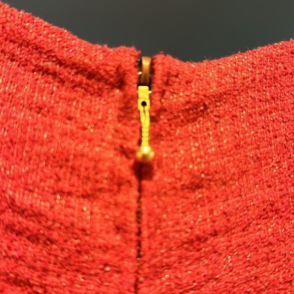 PETER SOM unique linen/wool/silk sheath midi dress. Elevated details. EUC. 10 - Picture 5 of 7